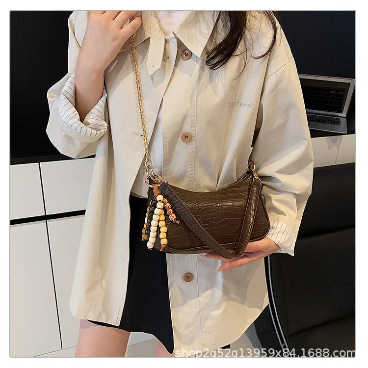 2025 New - arrival Women's Bag - Fashionable, Versatile, Retro - casual, Crossbody, Underarm, High - quality Handbag