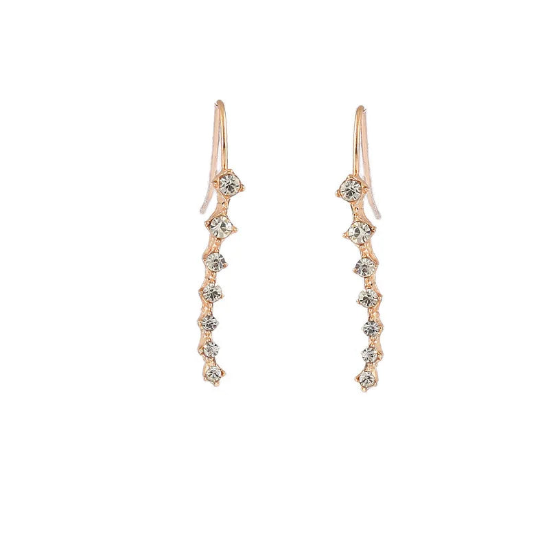 Luxury Crystal Flower Drop Dangle Earrings for Women Fashion Statement Wedding Ear Jewelry Accessory Pearl Party Wholesale