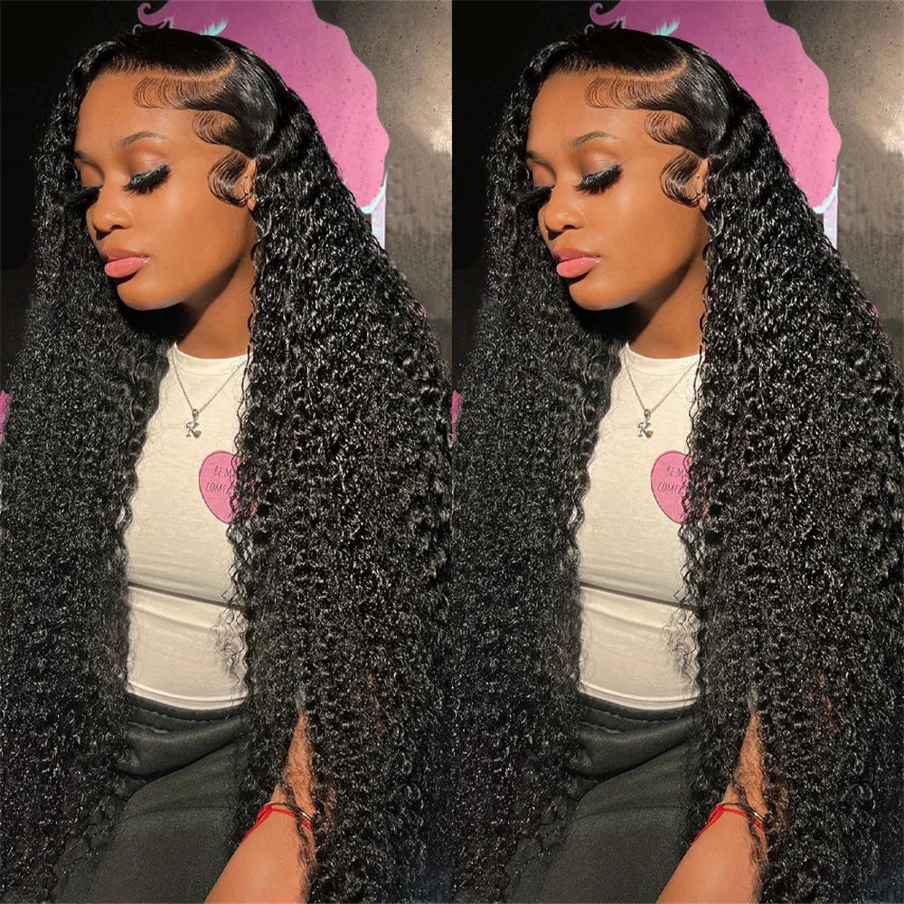 13x4 Curly Lace Front Human Hair Wigs 13x6 Hd Deep Wave Lace Frontal Wig 30 40 Inch 360 Brazilian Pre Plucked Lace Wig For Women