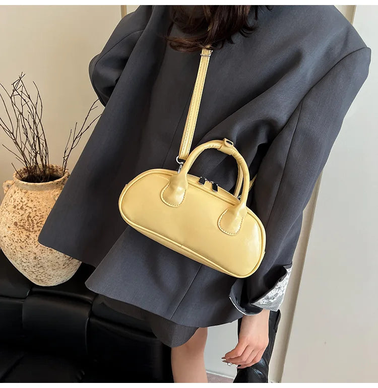 2025 New Women's Luxury Minimalist Baguette Bag - Artistic Crossbody & Handheld Purse with Clean Lines Design