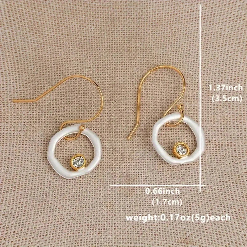 Luxury Crystal Drop Earrings for Women Party Birthday Jewelry Pendientes Mujer
