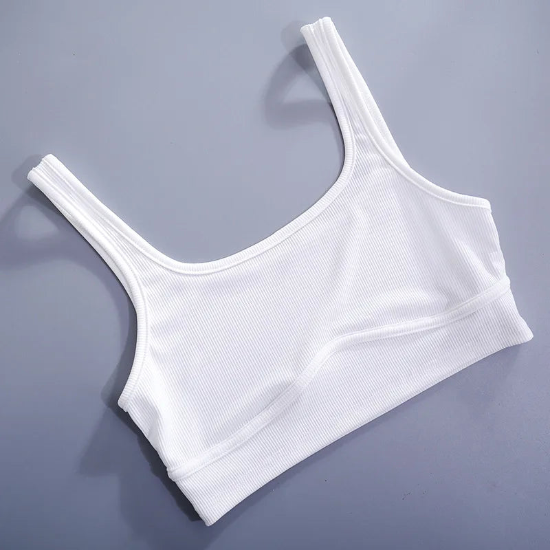 Solid White Tank Top Women Summer Clothes Square Collar Bottom Corset Sleeveless Y2k Accessories Cute Ropa De Mujer Streetwear