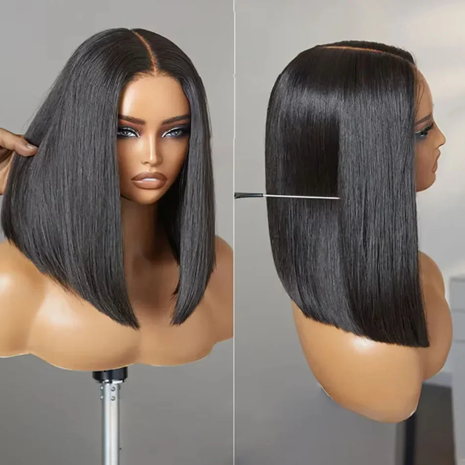 Wear And Go Glueless Wig Human Hair Bob Straight PreCut Lace Frontal Upgraded Air Wigs For Women Perruques Cheveux Humain OnSale