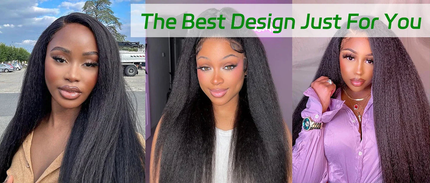 U V Part Wig Human Hair No Leave Out No Glue Kinky Straight U Part Wig Glueless Yaki Straight Human Hair Wigs For Women Virgin