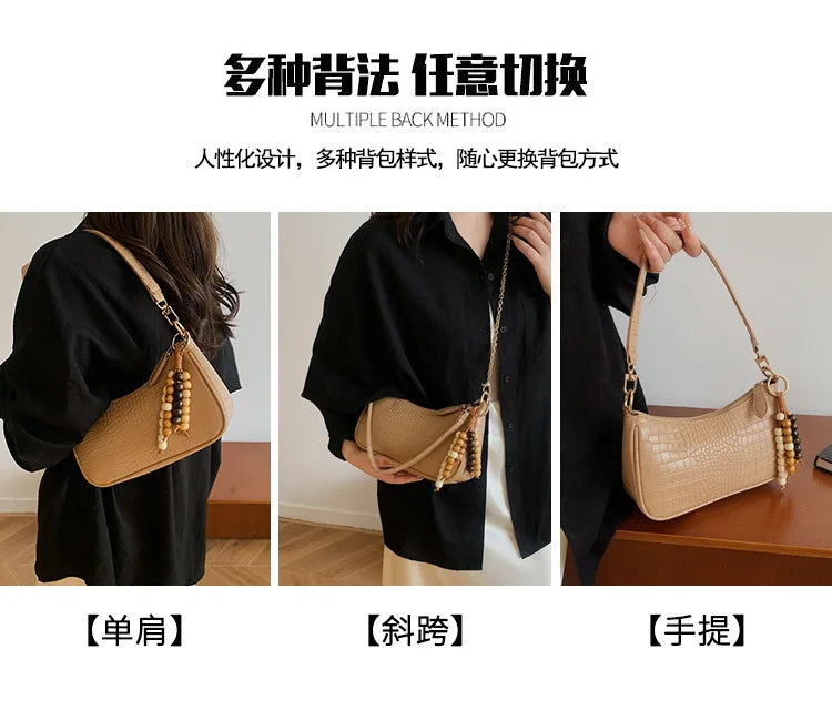 2025 New - arrival Women's Bag - Fashionable, Versatile, Retro - casual, Crossbody, Underarm, High - quality Handbag