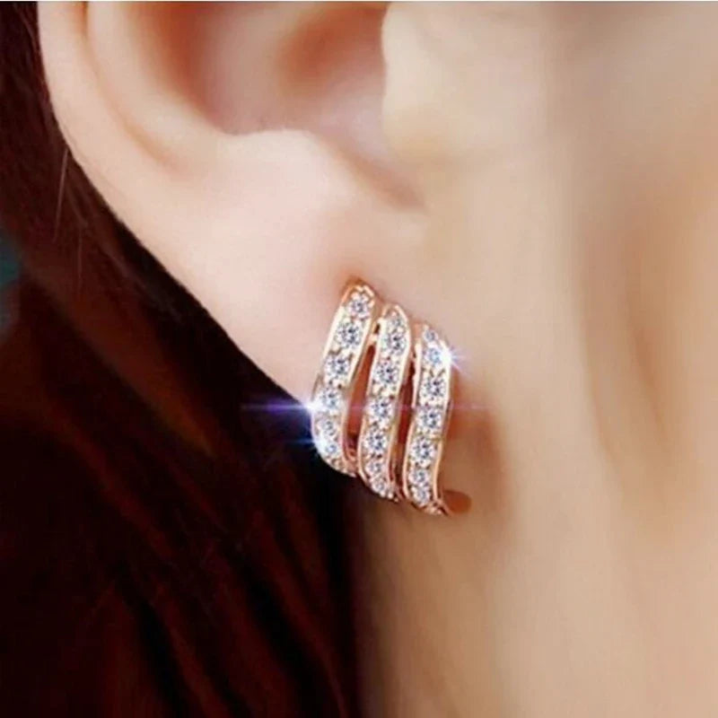 Luxury Crystal Flower Drop Dangle Earrings for Women Fashion Statement Wedding Ear Jewelry Accessory Pearl Party Wholesale