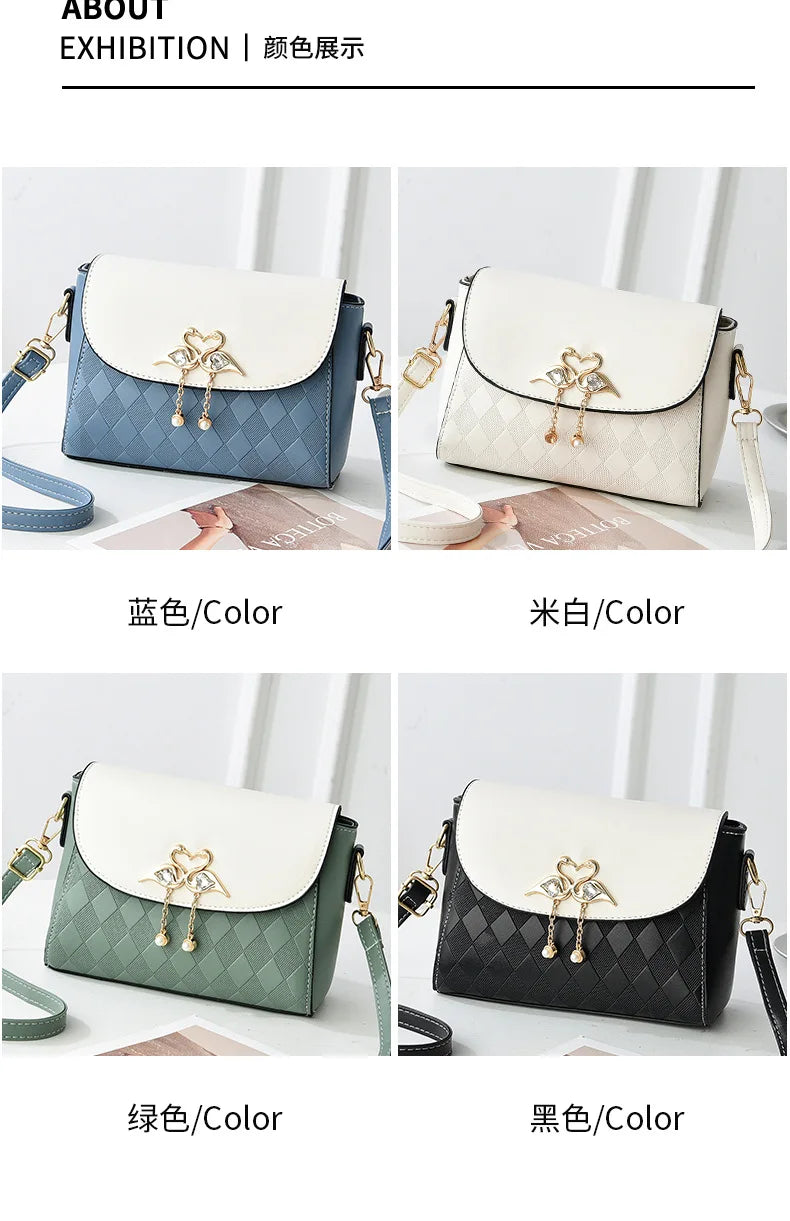 Bag Women 2025 Spring and Summer New One Shoulder Crossbody Small Square Bag Fresh and Sweet Versatile