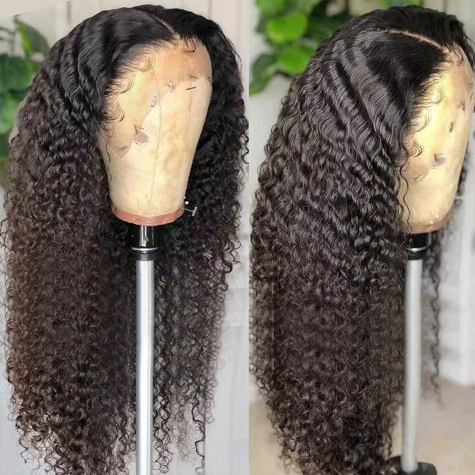Loose Deep Wave Wig 13x6 Lace Frontal Wig 5x5 HD Lace Closure Human Hair Wigs Brazilian Pre Plucked Deep Curly Front Wig Women