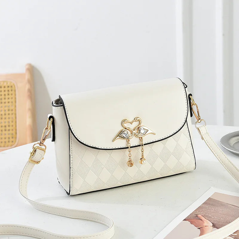 Bag Women 2025 Spring and Summer New One Shoulder Crossbody Small Square Bag Fresh and Sweet Versatile