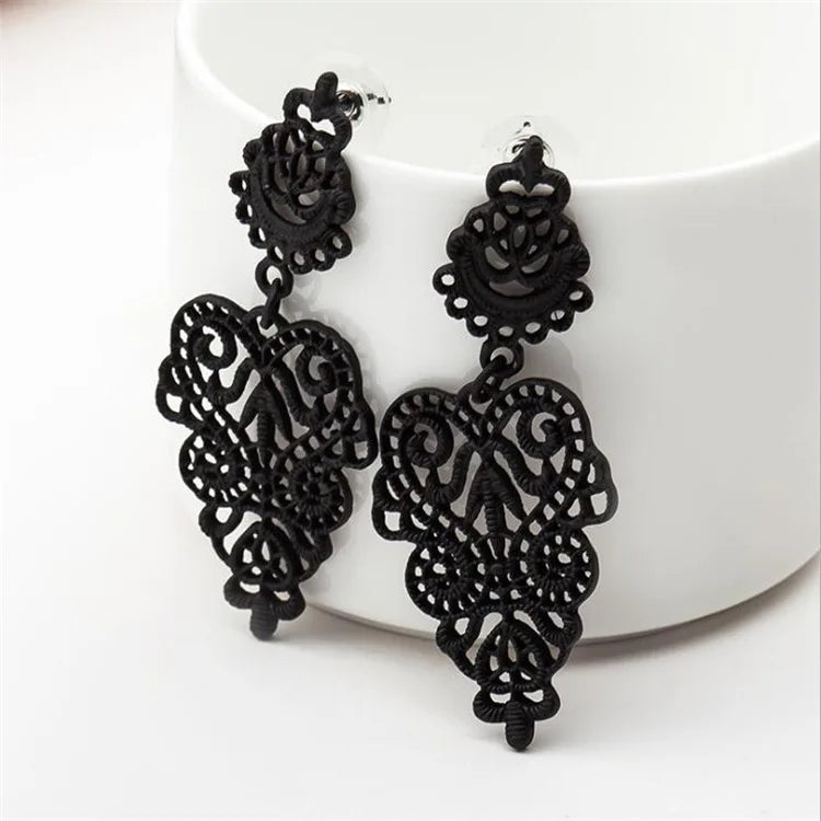 Luxury Crystal Flower Drop Dangle Earrings for Women Fashion Statement Wedding Ear Jewelry Accessory Pearl Party Wholesale