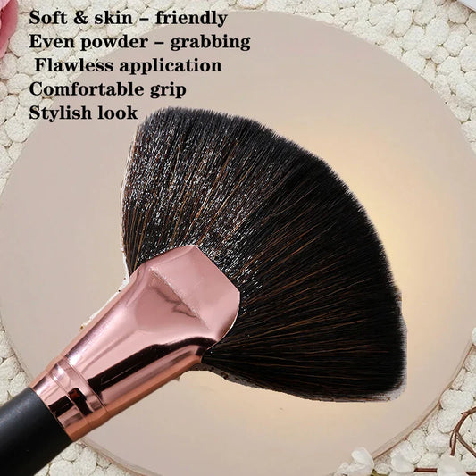 Soft, Skin - Friendly Makeup Brushes! Even Powder - Grabbing, Flawless Application, Comfy Grip, Stylish Design.