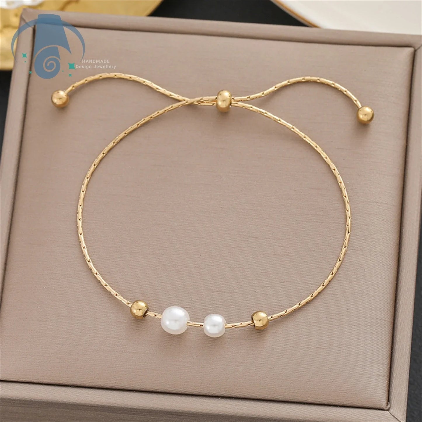 Elegant Minimalist Pearl Ring for Women Adjustable Open Band Simple Dainty Pinky Ring Luxury Trendy Stackable Jewelry Gift Idea