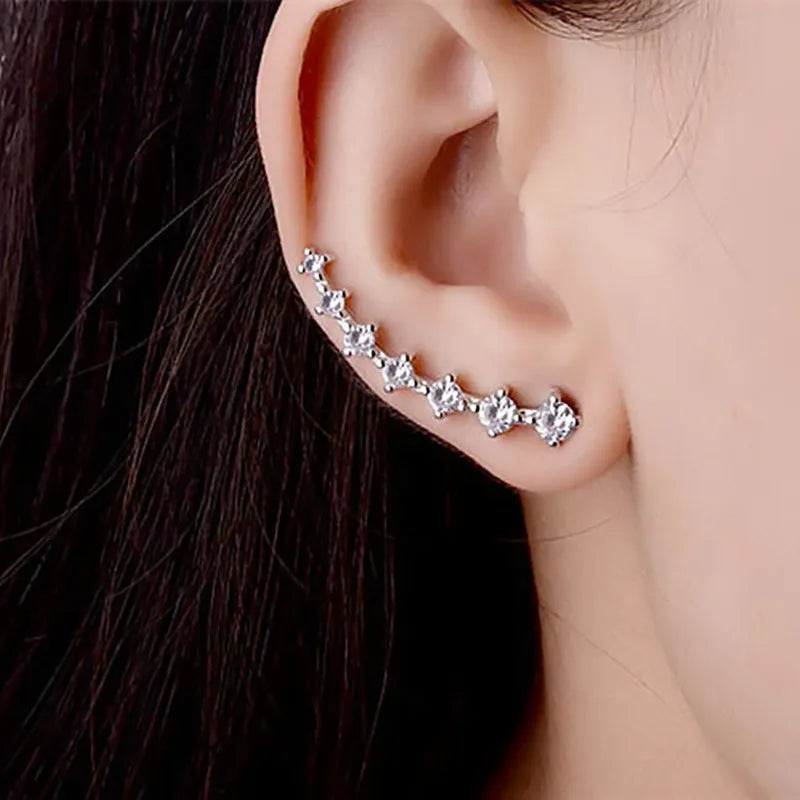 Luxury Crystal Flower Drop Dangle Earrings for Women Fashion Statement Wedding Ear Jewelry Accessory Pearl Party Wholesale