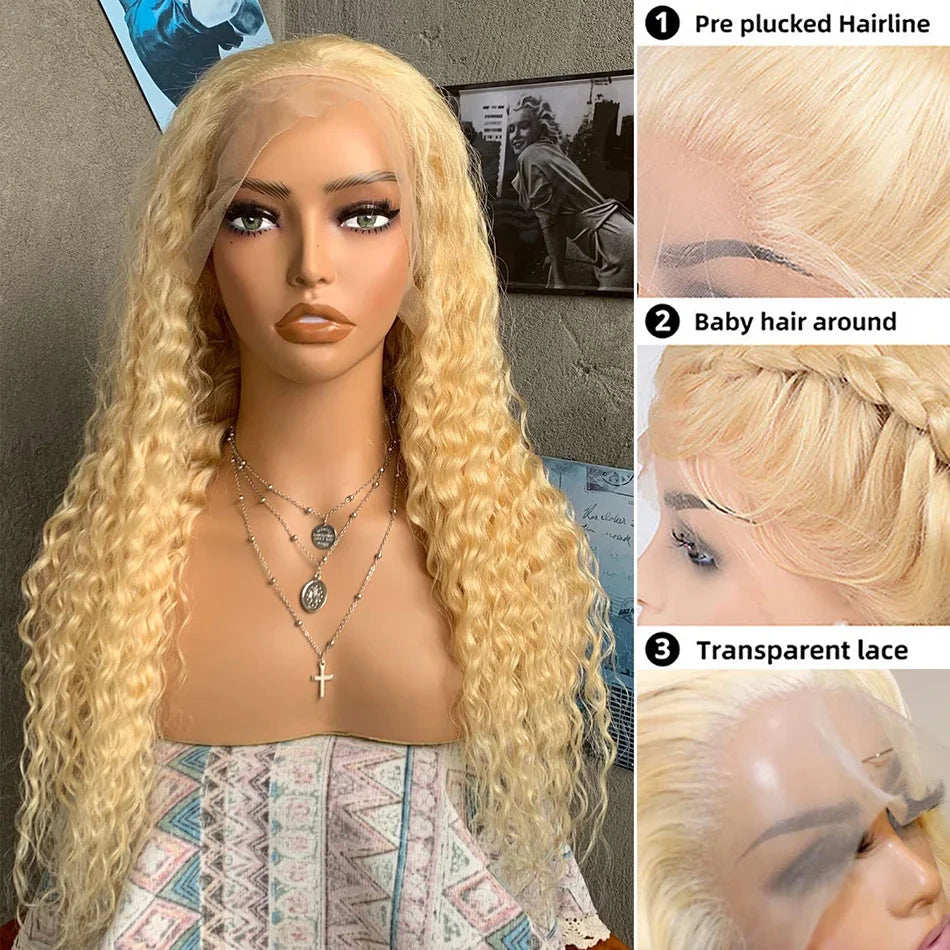 613 Hd Lace Frontal Wig 13X6 Blonde Lace Front Wig Human Hair 13X4 Curly Lace Front Human Hair Wig Hd Lace Wig 13X6 Human Hair