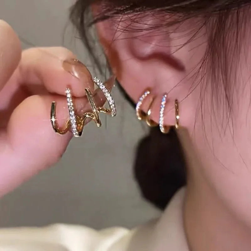 Luxury Crystal Flower Drop Dangle Earrings for Women Fashion Statement Wedding Ear Jewelry Accessory Pearl Party Wholesale