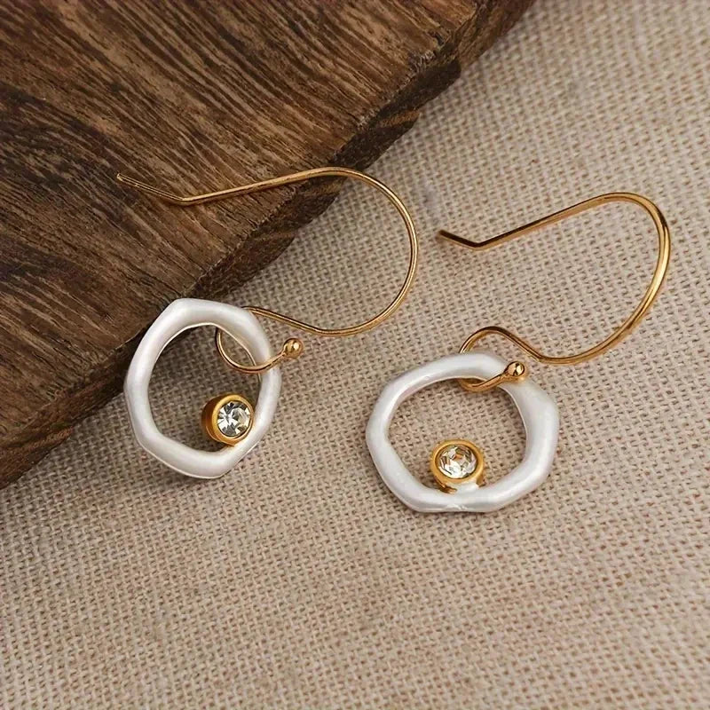 Luxury Crystal Drop Earrings for Women Party Birthday Jewelry Pendientes Mujer
