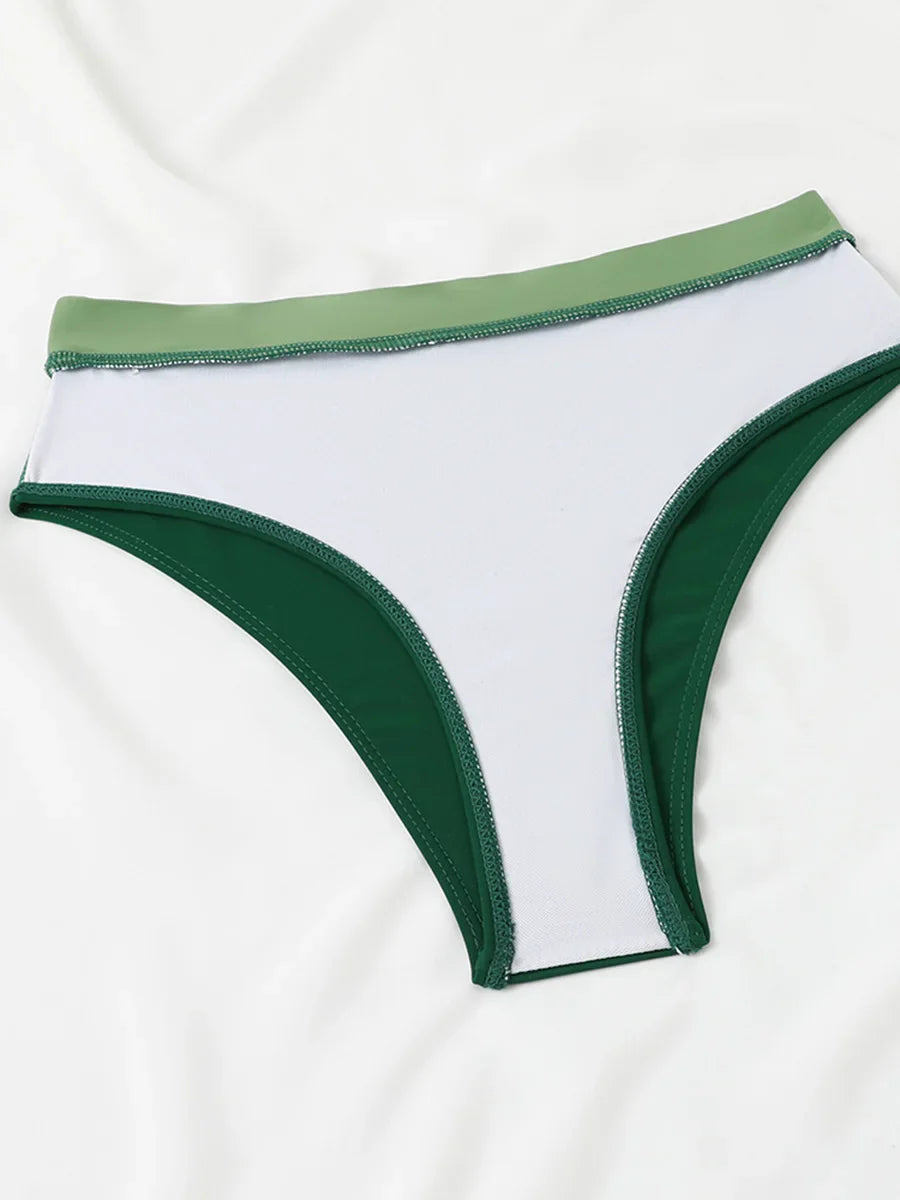 2025 Strappy Bikini High Waist Swimsuit Women Sexy Solid Swimwear Female Bathers Swimming Bathing Swimming Swim Suit Beachwear