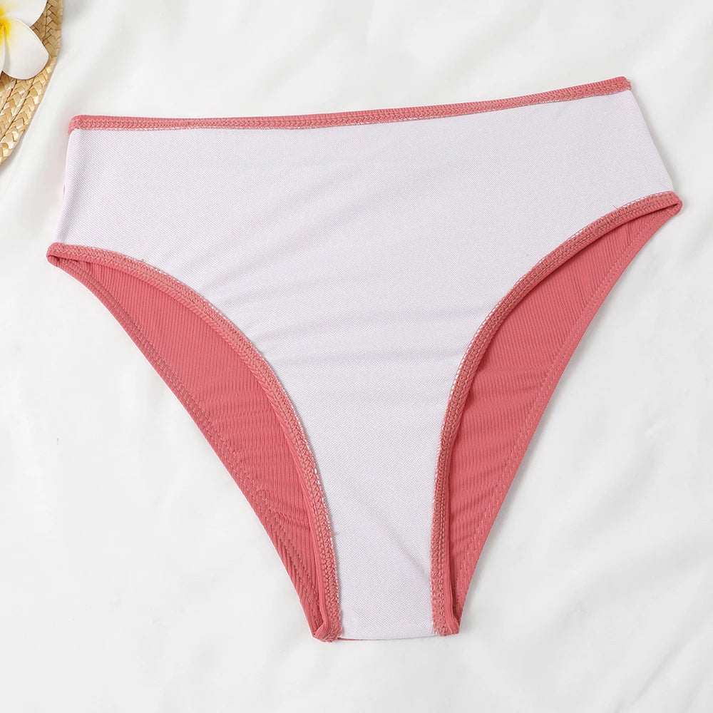 Sexy Bikinis 2025 Women Solid Swimsuit Women Padded Swimwear Female Beachwear Bathers Bathing Swimming Swim Suit