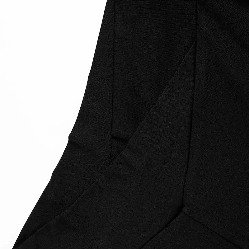 Black Sexy Women's Trousers New Summer Streetwear Fashion Casual Slim Versatile Skinny Pants Elegant Female Knitted Bell Bottoms