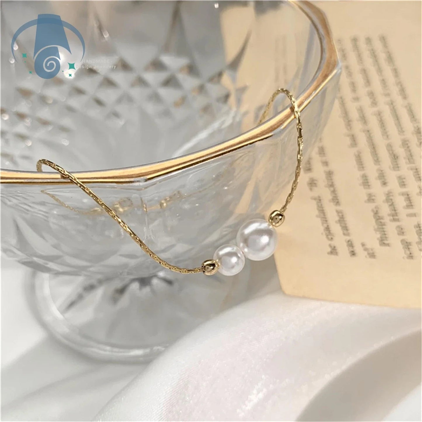 Elegant Minimalist Pearl Ring for Women Adjustable Open Band Simple Dainty Pinky Ring Luxury Trendy Stackable Jewelry Gift Idea