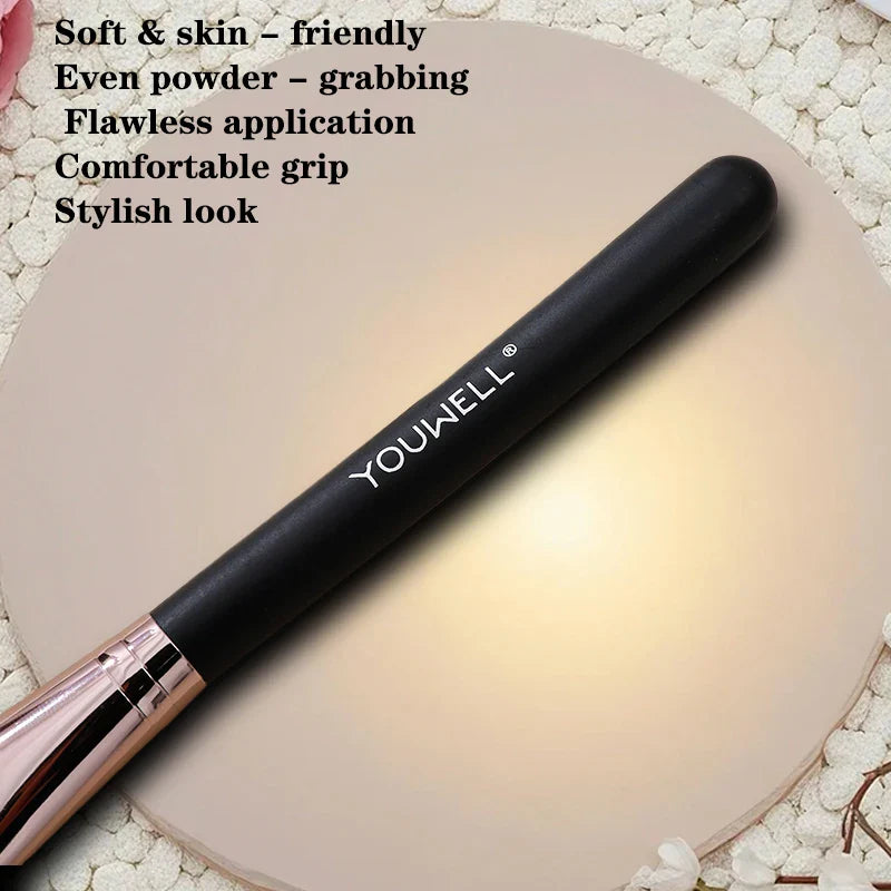 Soft, Skin - Friendly Makeup Brushes! Even Powder - Grabbing, Flawless Application, Comfy Grip, Stylish Design.