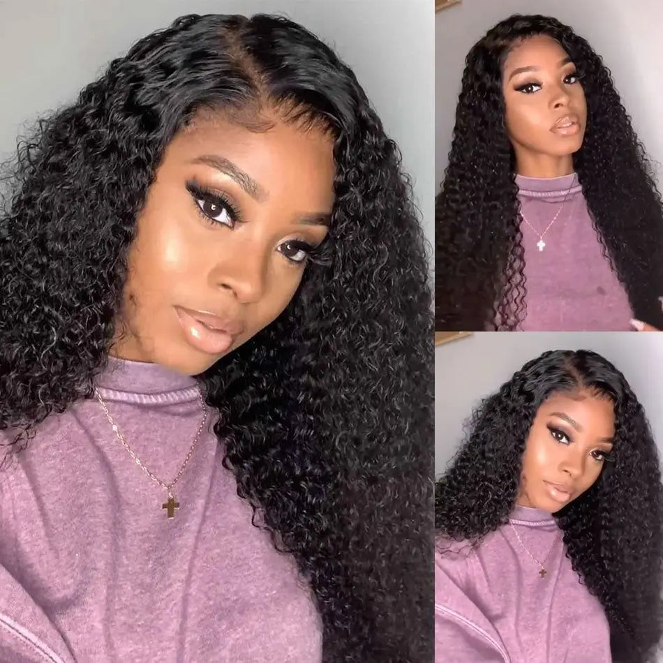 Loose Deep Wave Wig 13x6 Lace Frontal Wig 5x5 HD Lace Closure Human Hair Wigs Brazilian Pre Plucked Deep Curly Front Wig Women