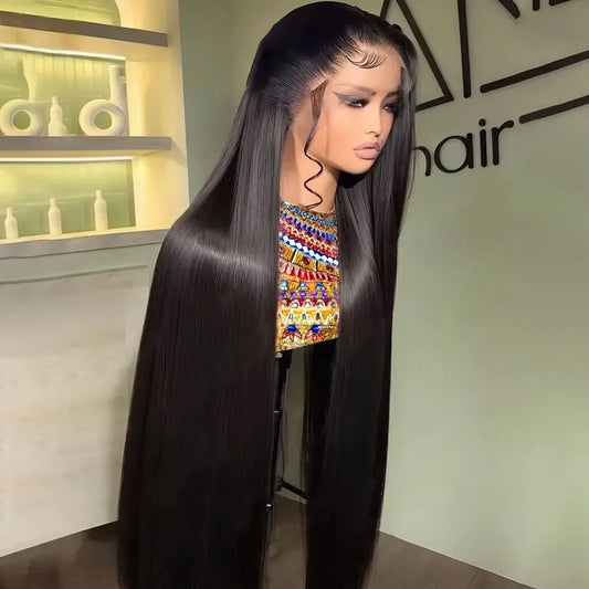 Straight Human Hair Wigs 13x6 HD Lace Front Wigs Human Hair For Women 13X4 Bone Straight Human Hair 250%Density Pre Plucked Hai